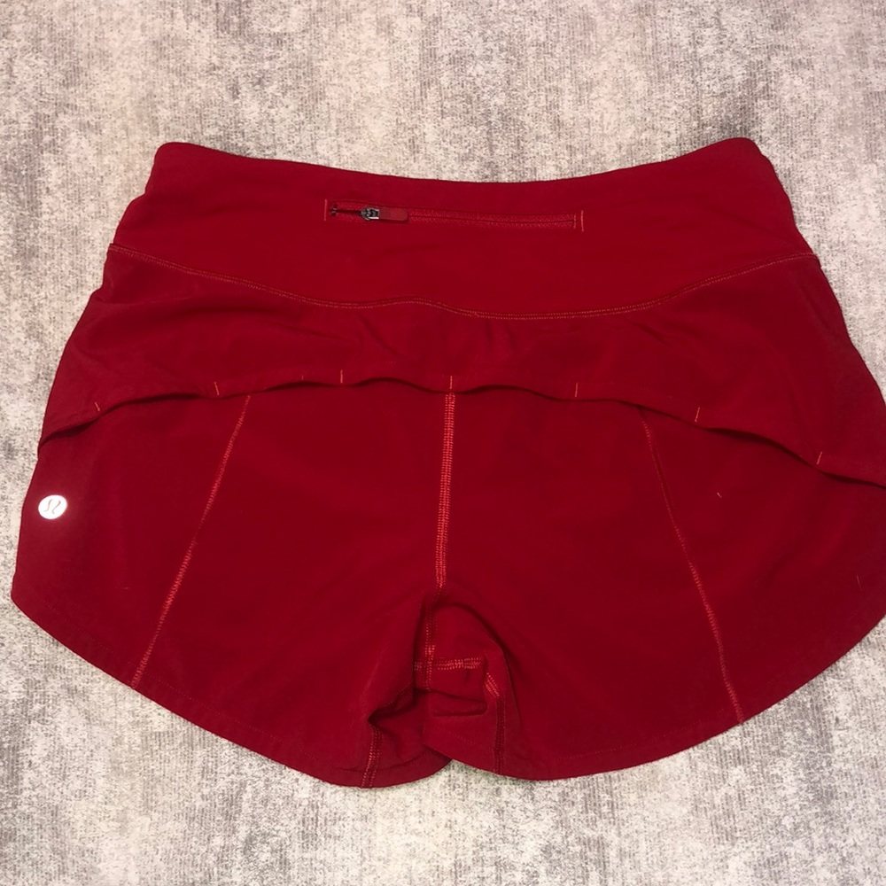 lululemon athletica Red Athletic Shorts